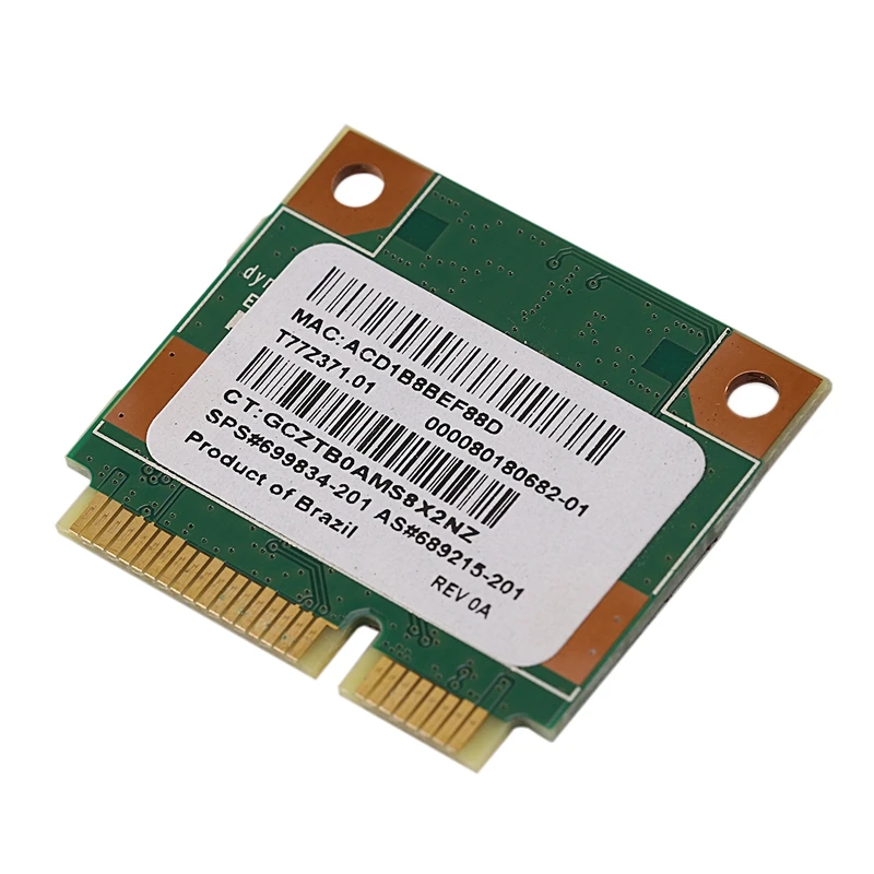 150 Мбит/с 2 4 ГГц RT3290 802.11B/G/N беспроводной Wlan WIFI + Bluetooth BT 3 0 Половина Mini PCI-E карта для HP