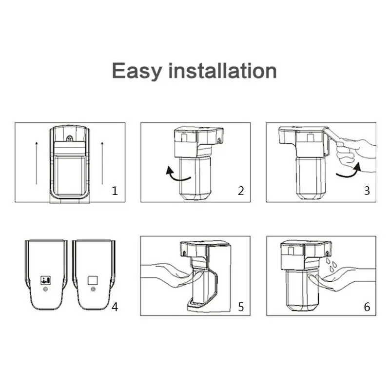 

Automatic Soap Dispenser Infrared Sensing Foam Liquid Soap Container Bathroom