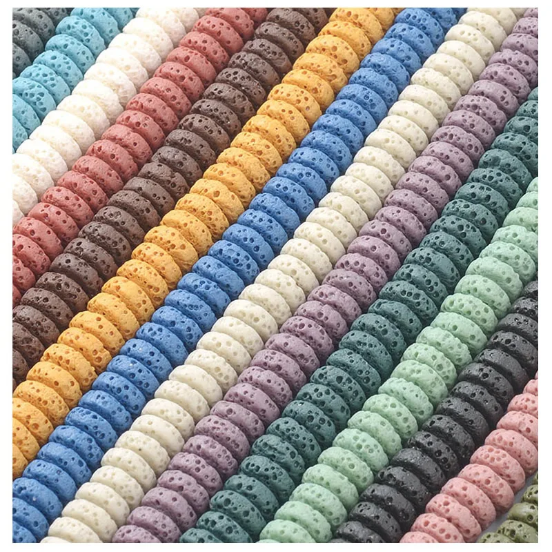 Цвет камень из вулканической лавы бусины Свободные бусы шармы рок &quotсделай