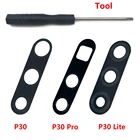 Стеклянный объектив задней камеры на клейкой основе для Huawei Honor 20 10 10i 20S 30S 30 Pro P30 Lite P40, стеклянный объектив камеры с инструментами