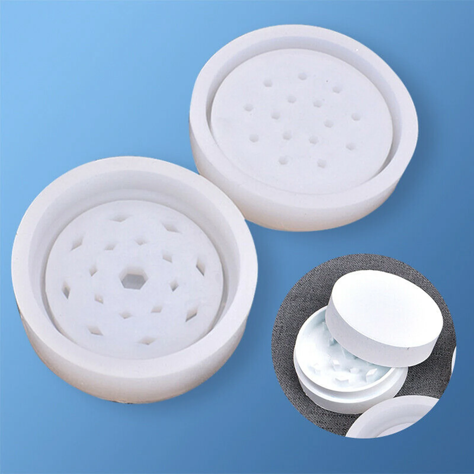

Grinder Mold 2.36"x0.7"/3.54"x0.7" Handmade Multi-Purpose Silicone Grinding Mould Tools DNJ998