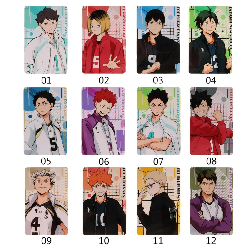 1 шт. Японское Аниме Haikyuu! Наклейки для карт с фигурками наклейки интегральной