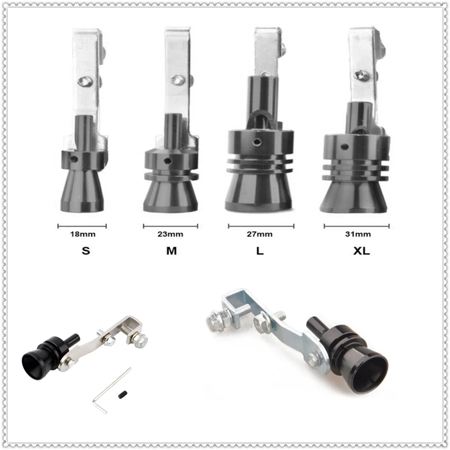 Автомобиль Turbo мотоцикл выхлопной глушитель трубы звук симулятор свистка черный