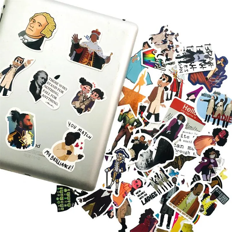 

10/30/50PCS musician geometric creative graffiti suitcase skateboard helmet sticker decoration wholesale