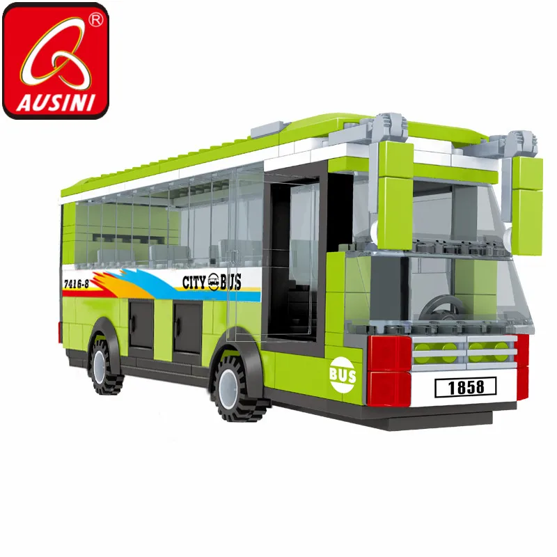 Конструктор AUSINI городской автобус Детский конструктор мини-фигурка пассажира