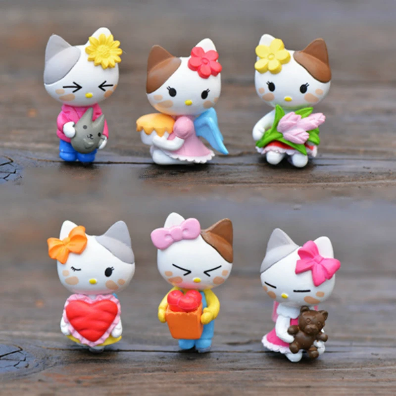 Миниатюры милый Декор для дома с изображением кота аксессуары Сказочный Сад DIY