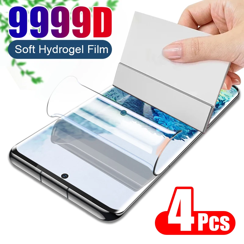 

Гидрогелевая пленка для Samsung Galaxy S20/S10/S9/S8/S21 Plus, защитка для экрана с полным покрытием, не стекло, 4 шт.