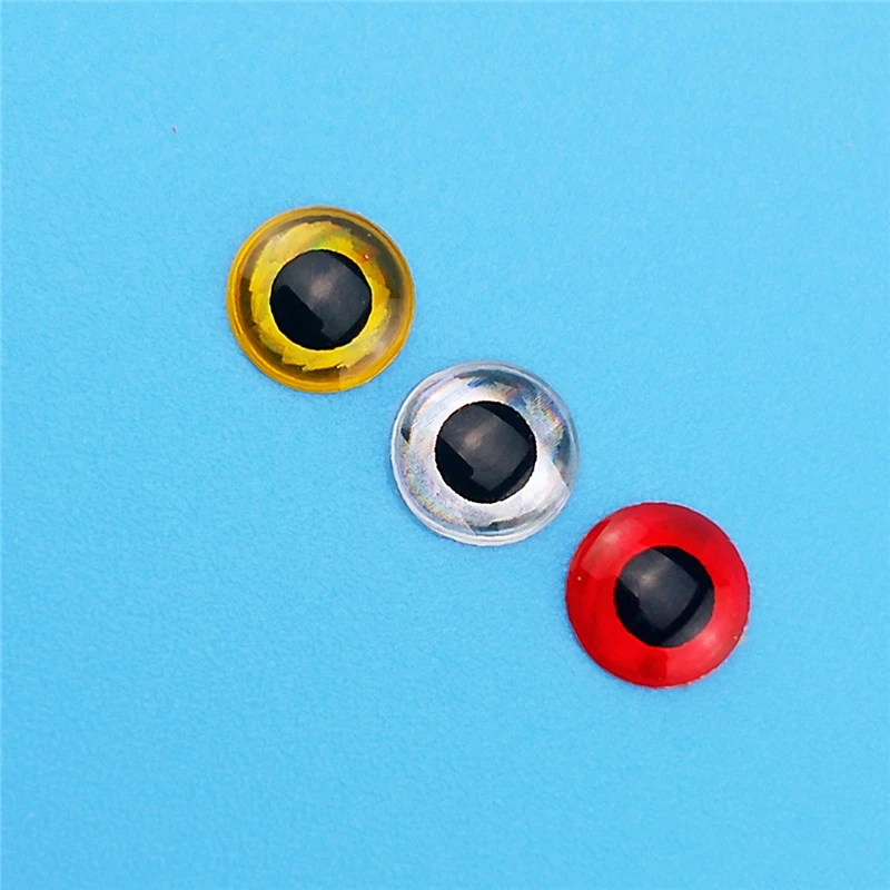 100 шт 3 мм 6 3D глаза fly fish Eyes Серебряная/красная/Золотая палка рыболовные имитация