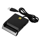 USB Smart Card 608, кардридер, портативная банковская карта, IC, ID, SIM, TF, кардридер, банковские карты для чтения, украшение для Windows