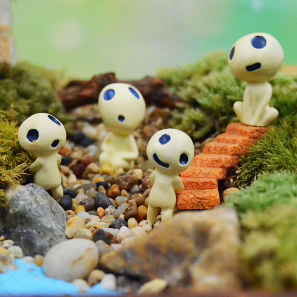 Мини Alien Tree Fairy Hayao Miyazaki Totoro модель фигурки из смолы микро пейзаж садовый Террариум