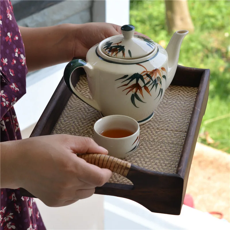 Деревянные чайные подносы NEWYEARNEW 1 шт. поднос для фруктов чая спа украшение дома