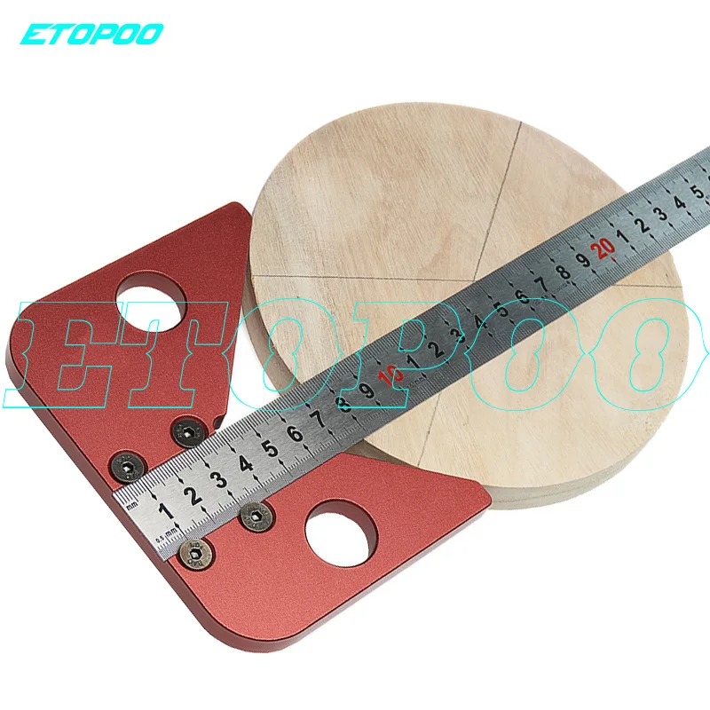 45 градусов угол круглый центр линии Метрические/дюймовые Scribe дерево правит