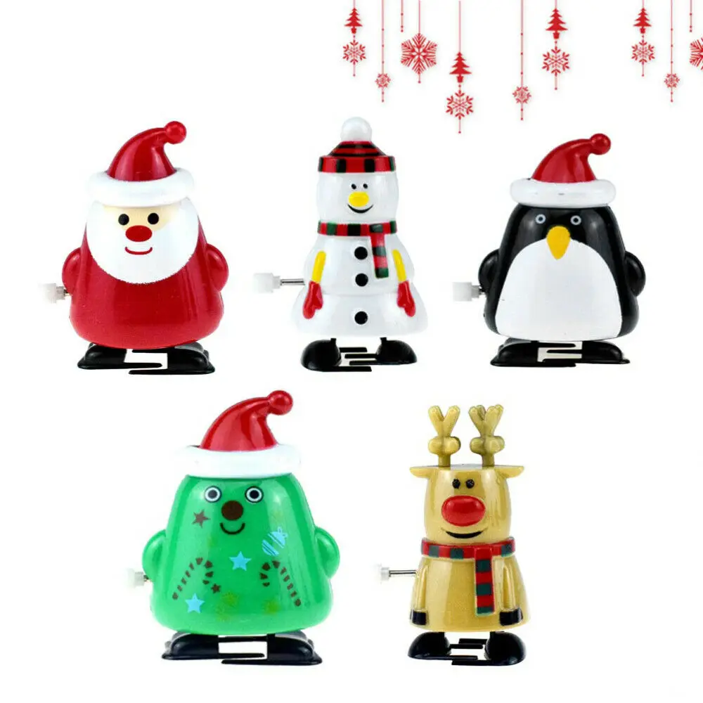 

5 шт. Рождество заводные игрушки ассортимент для рождественской вечеринки Свадебные сувениры сумку наполнителем игрушки подарок для малыш...