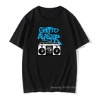 Красная футболка в стиле рок-кассетки, топ-бластер в стиле гетто с магнитной лентой, записывающая музыку, Мужская винтажная Футболка хорошего качества