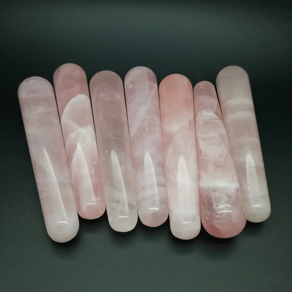 Соскабливающая доска из натурального розового кварца с нефритом массажная