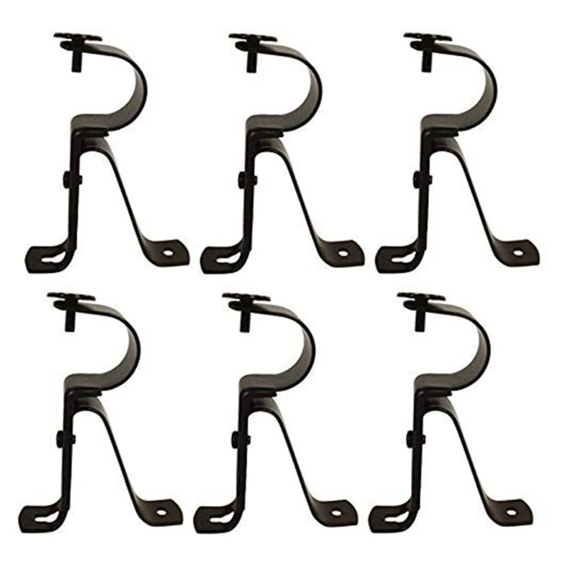 

M89B Adjustable Rod Curtain Rod Bracket 28mm Heavy Wall Mount Hanging Bracket Rod Bracket for Window Bedroom Home Curtain Rod