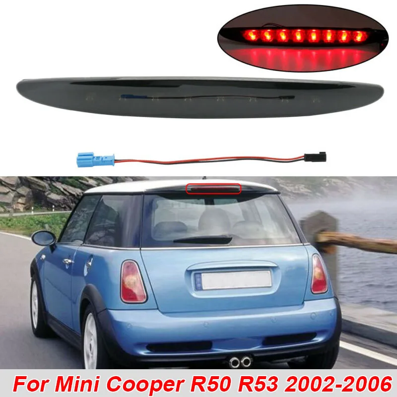 Встроенные стоп сигналы черный копченый для Mini Cooper R50 R53 2002 2006 аксессуары