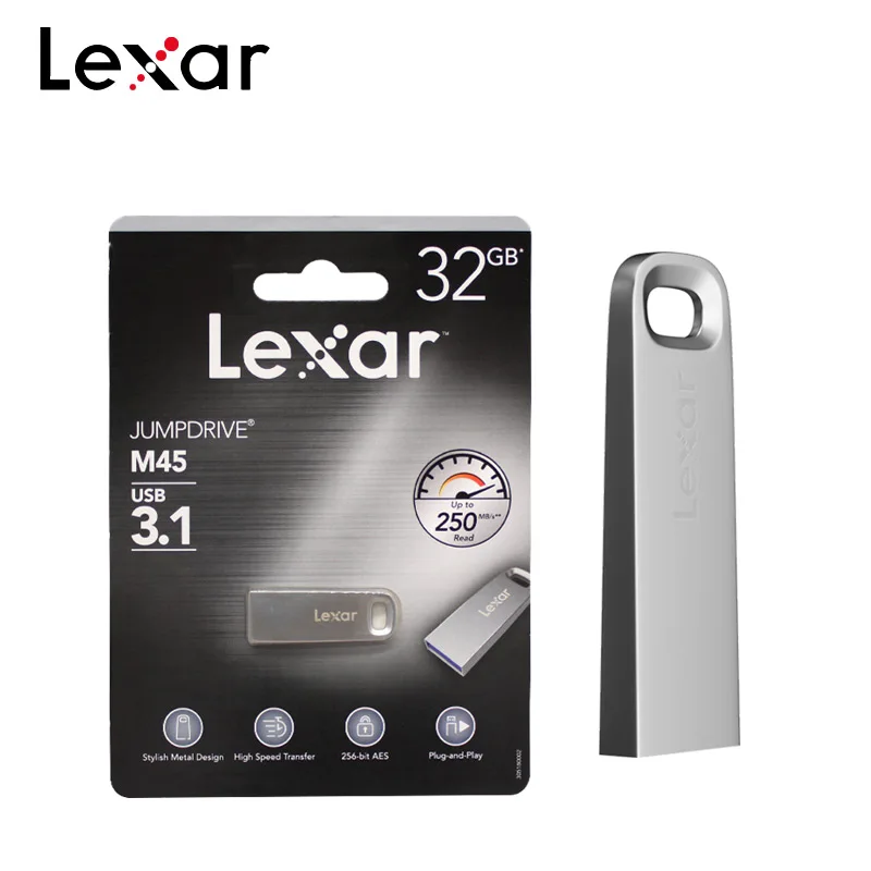 Оригинальный флэш-накопитель Lexar Jumpdrive M45 USB 3 1 Флешка 32 ГБ 64 128 флэш-диск