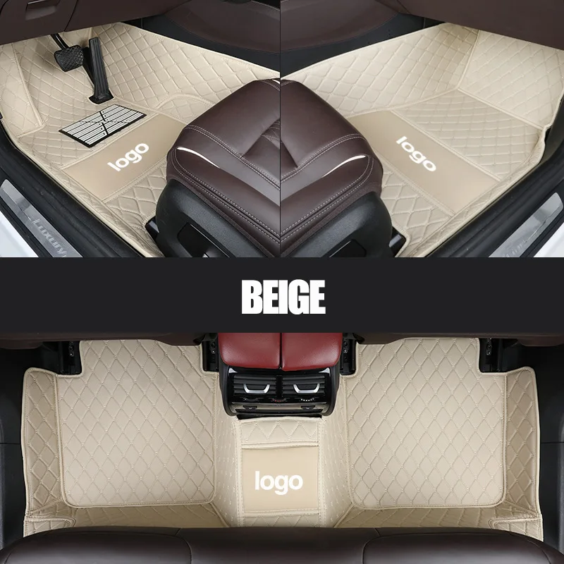 leather Logo car floor mats for Infiniti all models FX EX JX G M QX50 QX56 QX80 QX70 Q70L QX50 QX60 Q50 Q60  car accessories