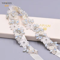 topqueen s434 fashion jewel belt womens accessories opal rhinestone crystal bridal wedding dress sash bridesmaid satin ribbon