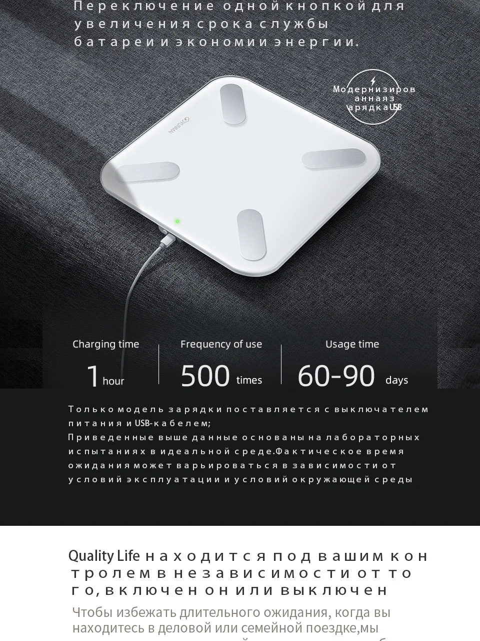 Умные весы YUNMAI X Body Composition Scale весы напольные