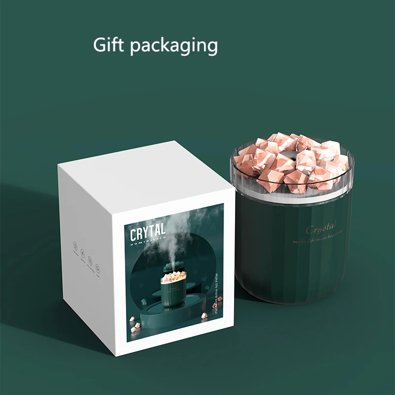 

Electric Air Humidifier Aromatherapy Diffuser USB Wireless Crystal Aroma Essential Oil Diffuser Ultrasonic Humidifier Mist Maker