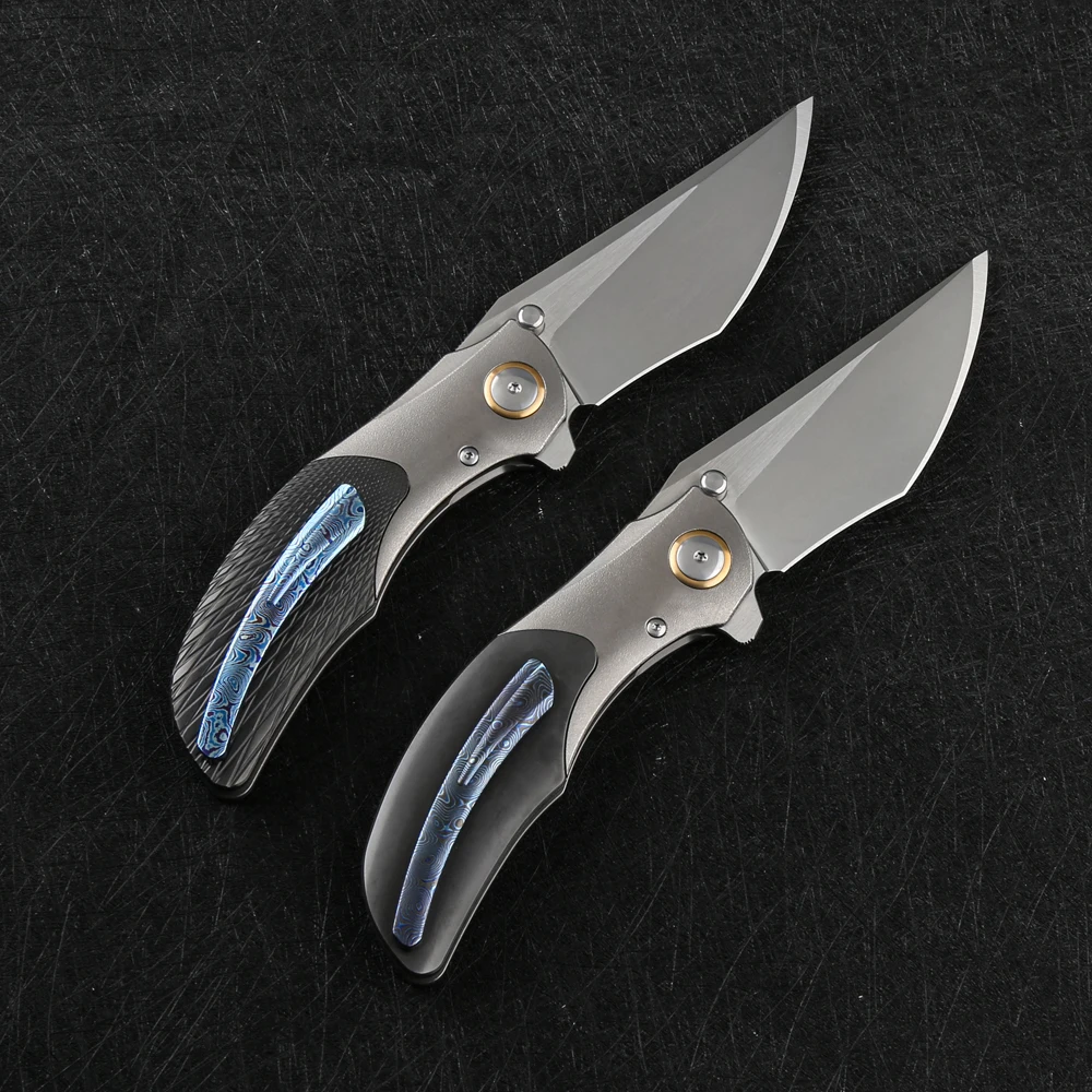 Складной нож бесконечный злодей складной M390 лезвие из циркония титановая ручка