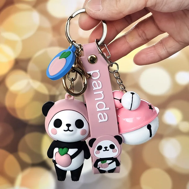 Китайский брелок Панда Силиконовый Забавный милый мультфильм животное панда