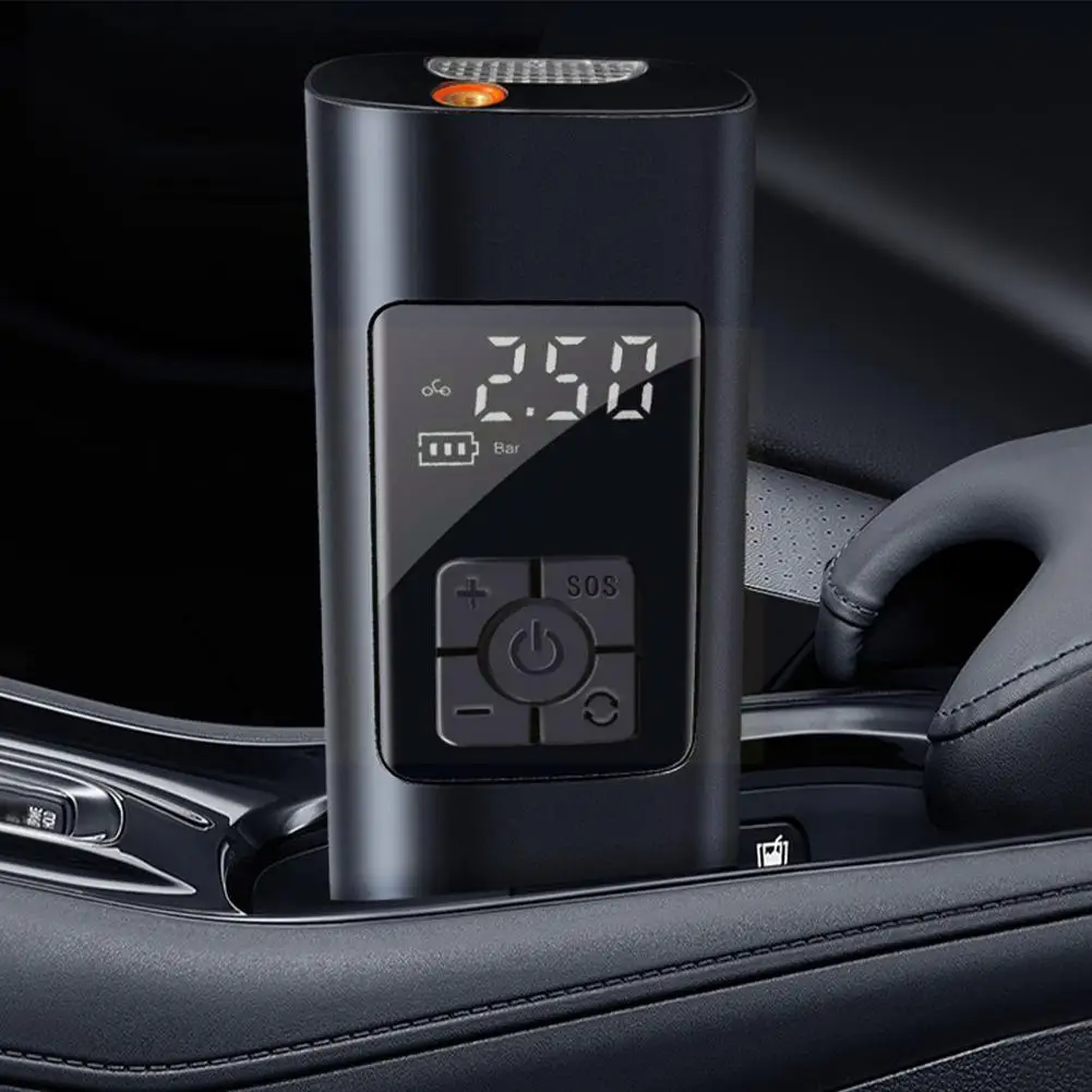 

Автомобильный воздушный насос V5U4, портативный беспроводной компрессор для накачки шин, воздушных шаров, велосипедов, мотоциклов светильни...