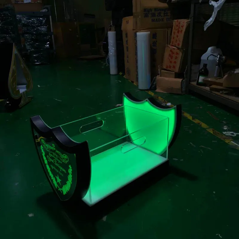 Ведро со льдом светодиодный винное ведро зарядка акриловый Шампань пивной