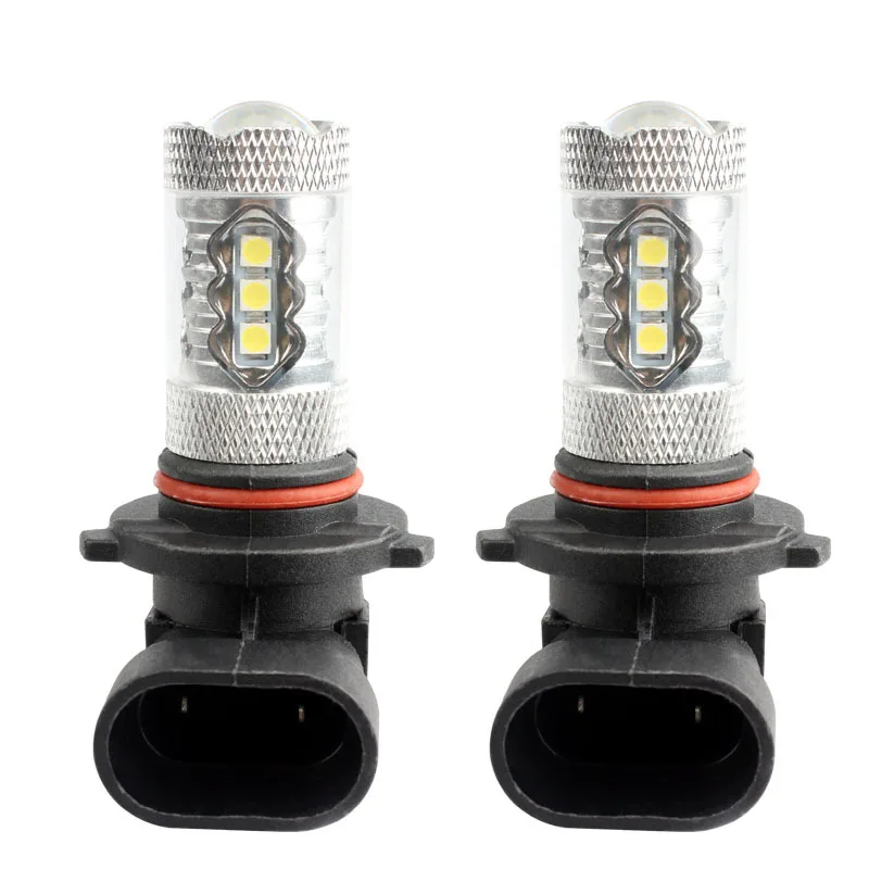 

2Pcs Led Car Fog Lights Auto LED Light H10 9005 9006 80W 6000K 1600LM DRL Bulb Automobiles Bright Lamp For Ford F150 F250 F350