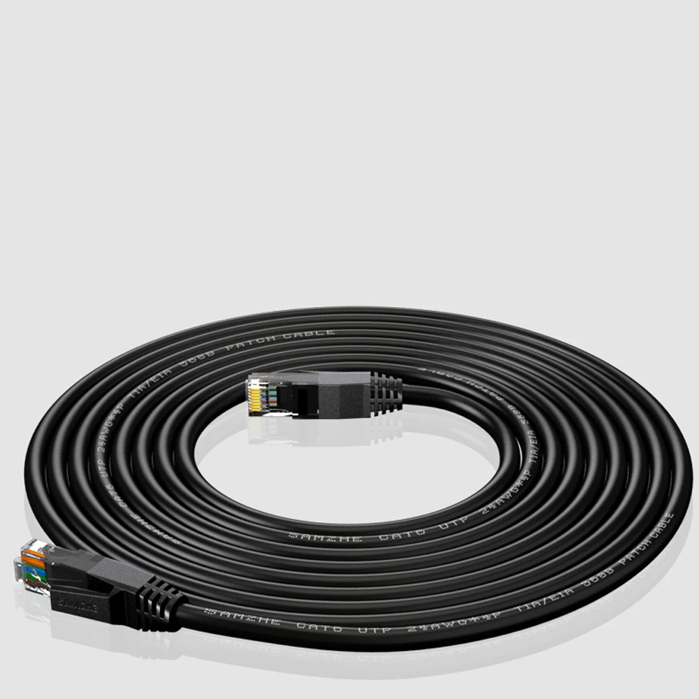 Сетевой Кабель Медный CAT6 UTP RJ45 провод домашний гигабитный высокоскоростной C10
