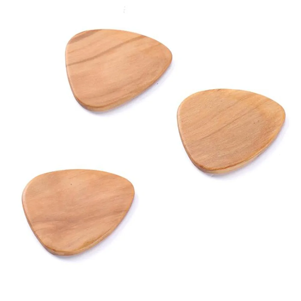 

Storage Box Holder Wooden Guitar Collector With 3pcs Wood Picks Plectrums Advanced Music Gift For Bass Mandolin Banjo Ukulele