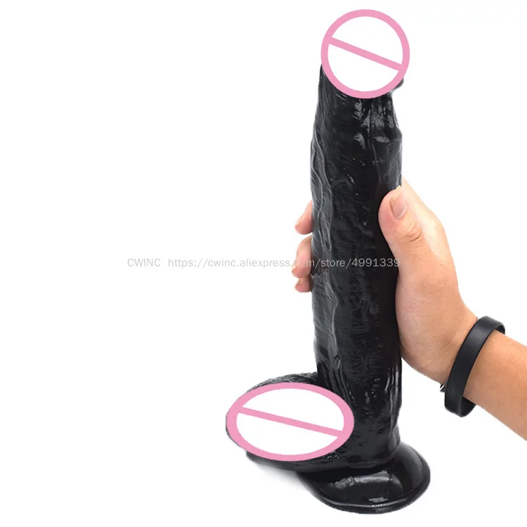 Фаллоимитатор большого размера 12 дюймов водонепроницаемый с присоской для