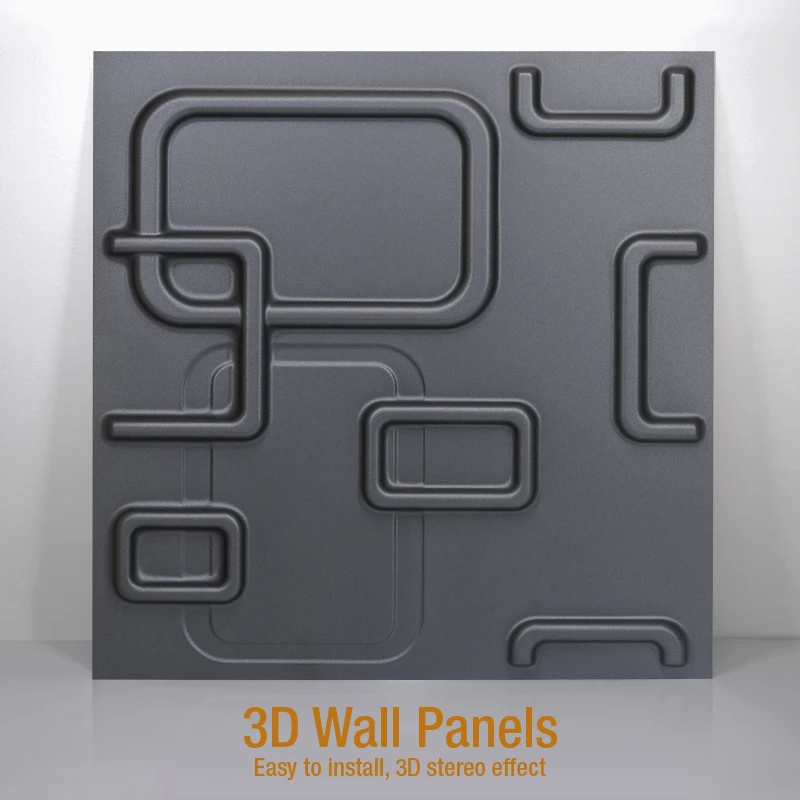 50x50 см 3D плитка металлопрокатная форма гипсовые настенные наклейки на стену