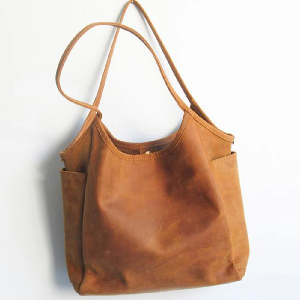 Женская сумка-мессенджер из ПУ кожи винтажная вместительная сумка через плечо