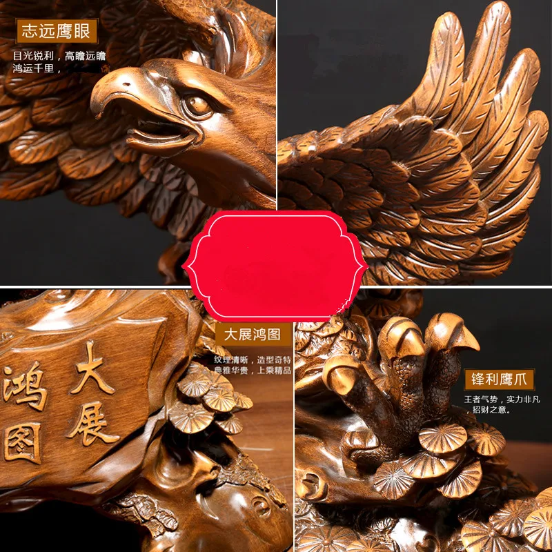 

Eagle Spread wings statue, resin modern art sculpture, Domineering Lucky EagleHome Living room office loft animal statue