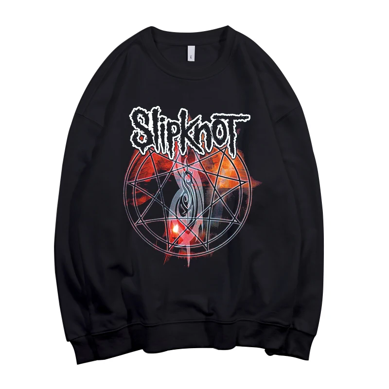 Todhoof Slipknot тяжелый металлический ремешок унисекс вырез лодочкой хлопковая толстовка Азиатский размер - Цвет: style2