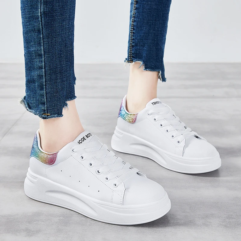 Женская повседневная обувь белый Комплект люксовых туфель бренд для улицы и