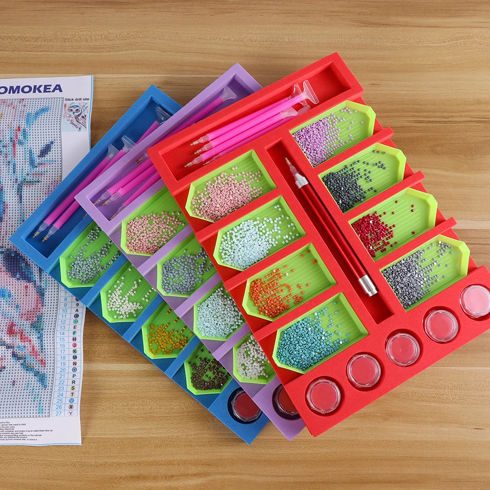 Аксессуары для алмазной живописи сделай сам лоток с несколькими лодками