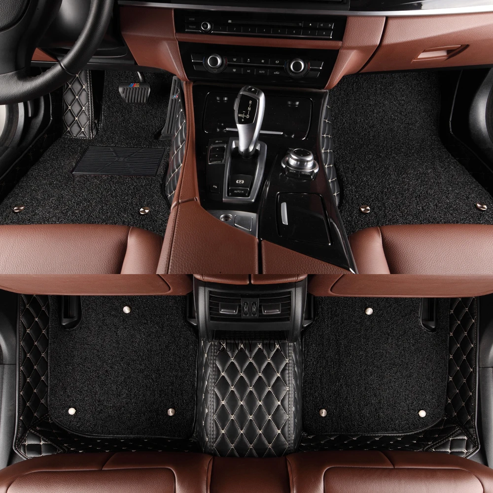 

Автомобильные коврики для BMW серии GT M3 X1 X3 X4 X5 X6 Z4, Водонепроницаемые кожаные Противоскользящие коврики для стайлинга автомобиля