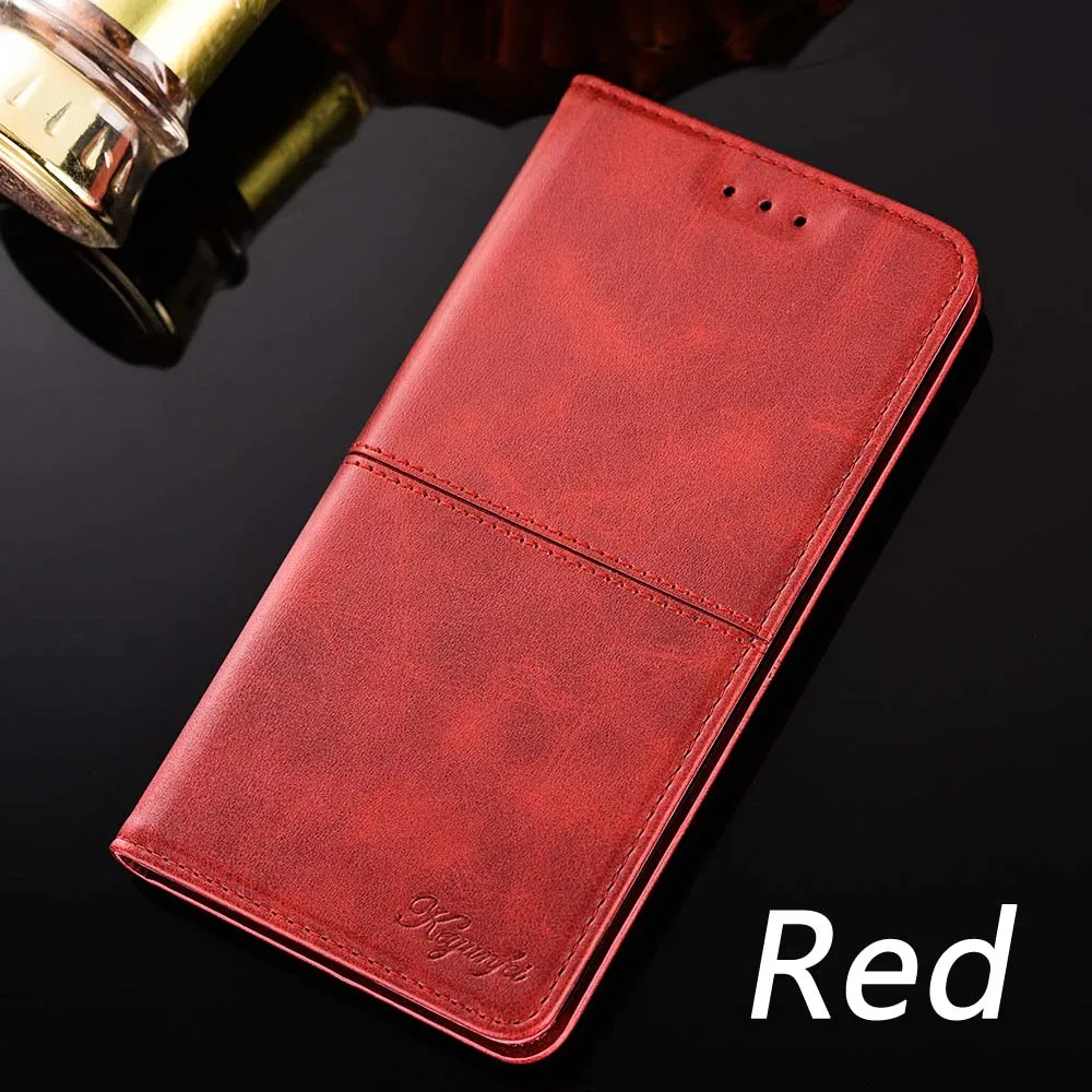 Ulefone power 3 3S Чехол Ulefone S10 S7 S8 Pro Чехол Флип-подставка кожаный чехол для Ulefone NOTE 7 Mix S 2 металлический чехол для телефона - Цвет: Красный