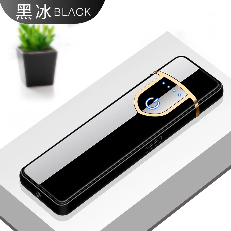 2 Encendedor гравировка буквы цифровой настраиваемый USB Elctronic зарядка Зажигалка сенсорный ветрозащитный Smok сигареты классический - Цвет: 2
