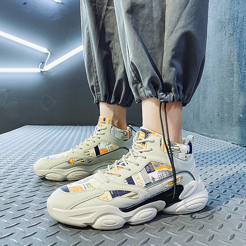 

Man Fashion Shoes Autumn Breathable Light Sneakers zapatillas hombre Low-cut Lace-up Male Casual Shoes