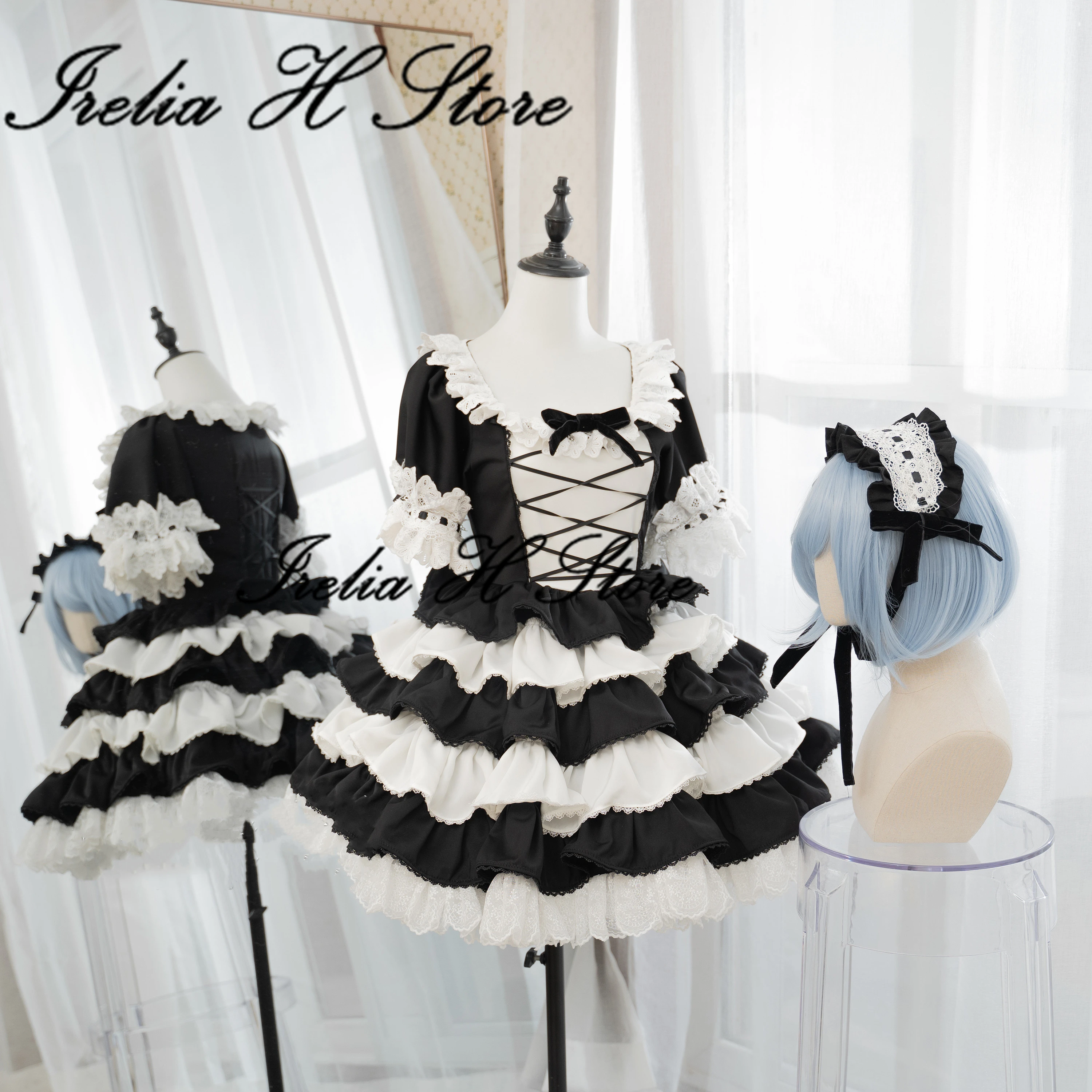 

Irelia H Store Ayanami Rei Dresses Lolita dress female Halloween Gift can Custom made/size