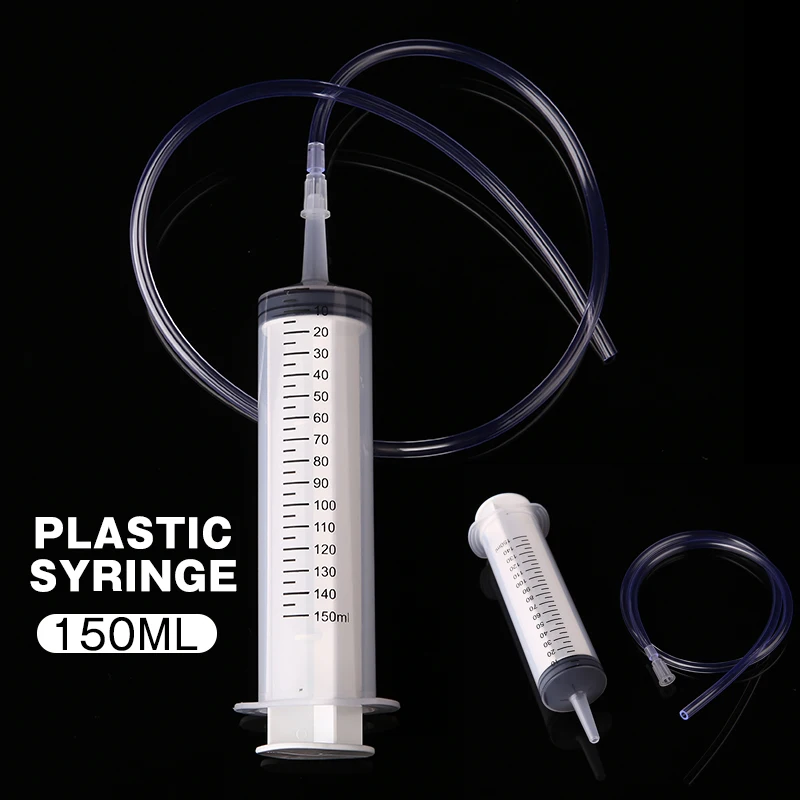 1 шт измерительная шприц Пластик Syring150ml клей чернильный многоразовые большой