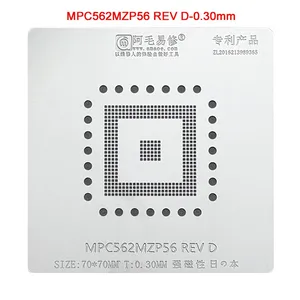 MPC562MZP56 REV D BGA Stencil Reballing Chip Pin Solder Tin Plant Net Square Hole Heating Template Reworking