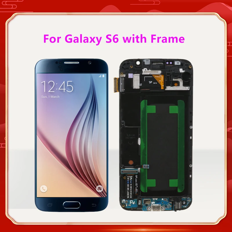 ЖК-дисплей 5 1 ''для Samsung Galaxy S6 G920F S7 G930F сменный сенсорный экран с дигитайзером в
