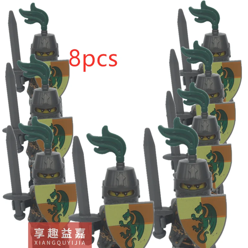 8 шт. Детский конструктор Королевский рыцарь | Игрушки и хобби