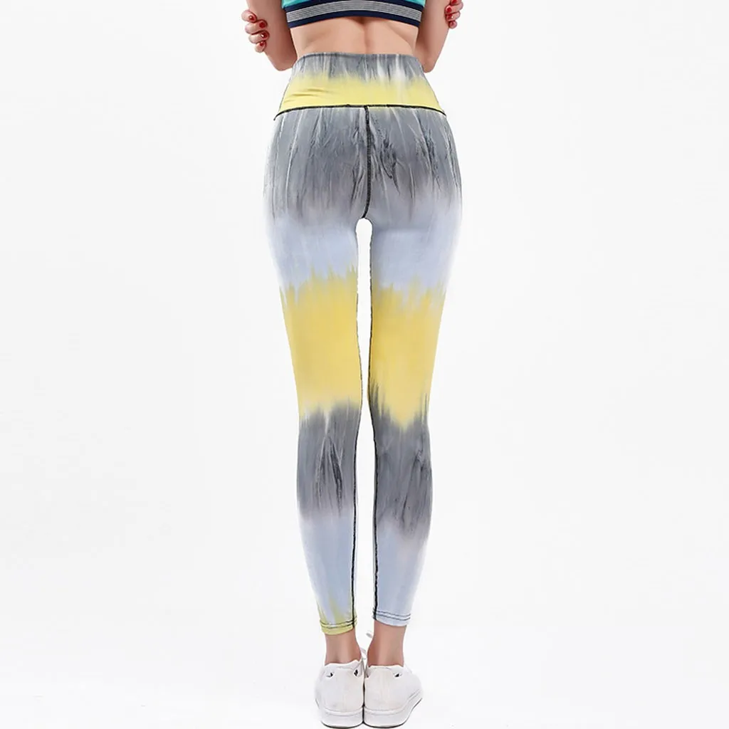 

woman pants Gradient Yoga Pants Sports Fitness Skinny Hanging Dyed Stretch Leggings harajuku Leggings For Women Sports Yoga Pant